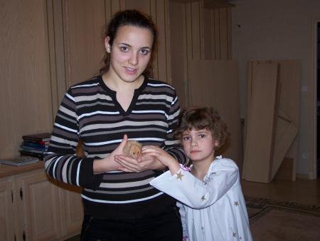 Wendy, Grignotin (alias le rat) et moi (soyez indulgents SVP c'est un lendemain de fête)