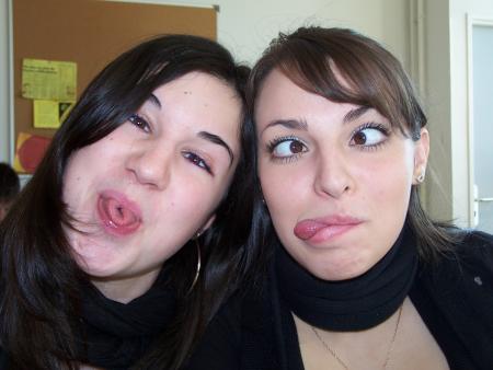 Amélie et Dianou ds toute leur splendeur.....lol