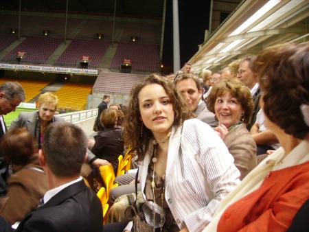 Moi dans les gradins