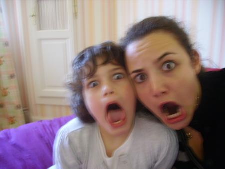Wendy et moi séance Grimaces