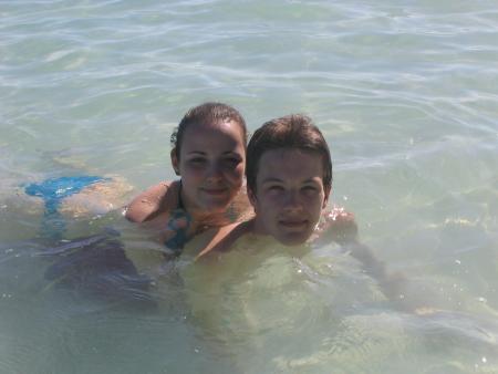 Nous deux dans la mer...