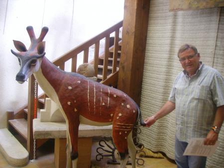 Papa et la biche dino
