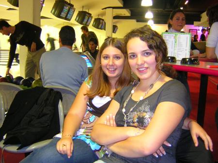 Emilie et moi au bowling le 5 novembre 2007