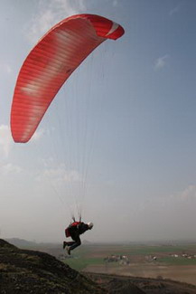 ...comme un point de vole de parapente...